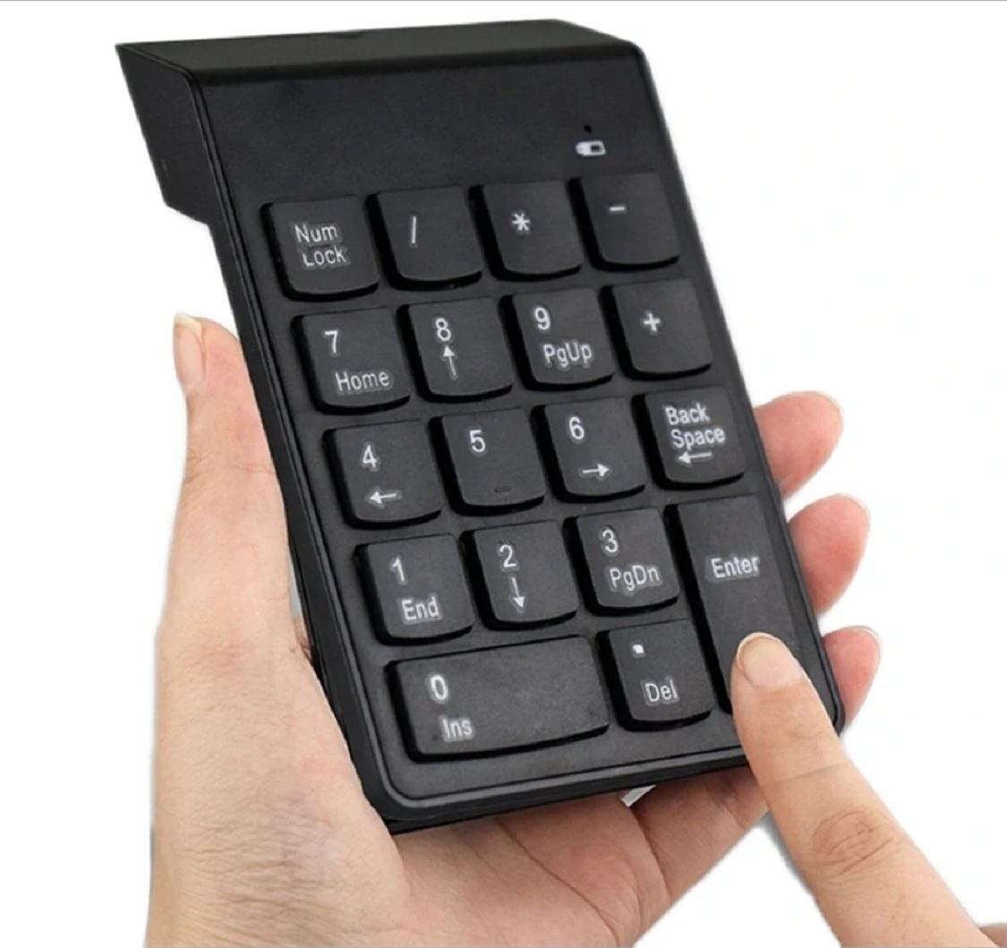 Funkčná bezdrôtová numerická klávesnica